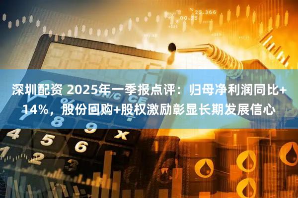 深圳配资 2025年一季报点评：归母净利润同比+14%，股份回购+股权激励彰显长期发展信心