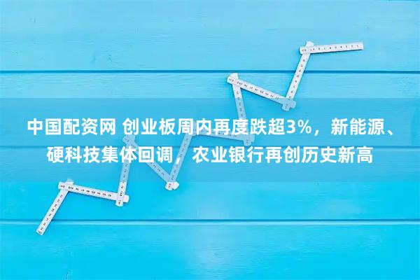 中国配资网 创业板周内再度跌超3%，新能源、硬科技集体回调，农业银行再创历史新高
