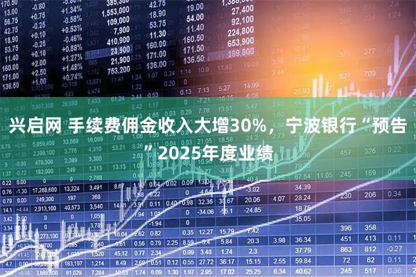 兴启网 手续费佣金收入大增30%,宁波银行“预告”2025年度业绩