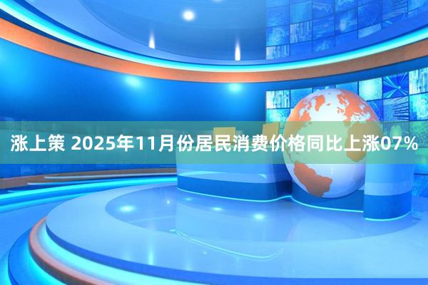 涨上策 2025年11月份居民消费价格同比上涨07%